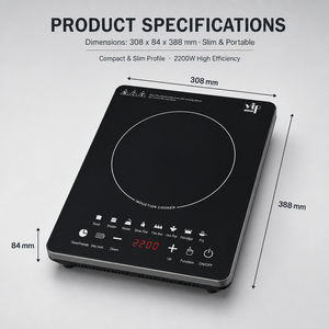 Cuisinière à <span class=keywords><strong>induction</strong></span> portable 3500W, <span class=keywords><strong>plaque</strong></span> céramique à brûleur unique, étanche, pour usage extérieur, domestique et hôtelier - Product Image 2