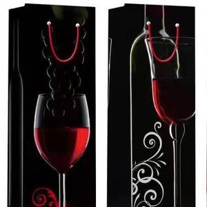 Atacado Único Vinho Garrafa Sacos De Presente Sacos De Presente De Vinho Baratos Personalizados Sacos De Papel De Vinho - Product Image 2