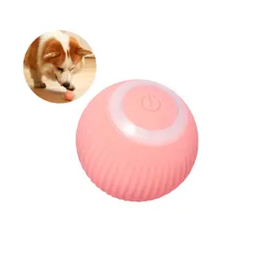 대화 형 훈련 고양이 장난감 360 도 Led 빛 회전 전기 고양이 애완 동물 장난감 공