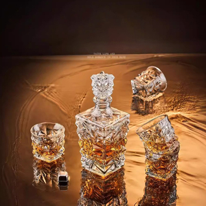 เซ็ตของขวัญวิสกี้5ชิ้นพร้อมแว่นตาสำหรับผู้ชายและผู้หญิงสำหรับวอดก้าไวน์วิสกี้เหล้าบูร์บงของขวัญคริสต์มาส - Product Image 2