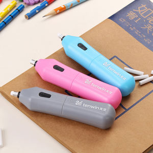 Tenwin 8301 yeni stil elektrikli silgi 10 dolum kurşun kalem silgisi çocuk için - Product Image 2