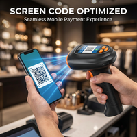 Escáner QR 2D Portátil Resistente WCMI |    Lector CMOS Inalámbrico con Pantalla USB para Tiendas