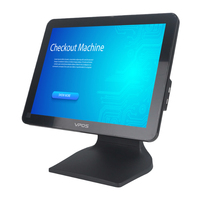 8G + 128G 15 \ "écran unique tout-en-un capacitif Windows POS Terminal gros caisse enregistreuse POS système