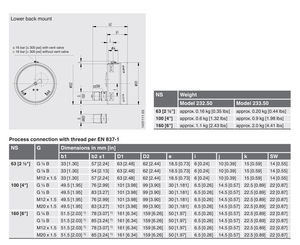 Vente en gros d'instruments de mesure de pression WIKA modèle 233.50.100, WIKA d'origine, livraison rapide et <span class=keywords><strong>prix</strong></span> d'usine compétitif - Product Image 2
