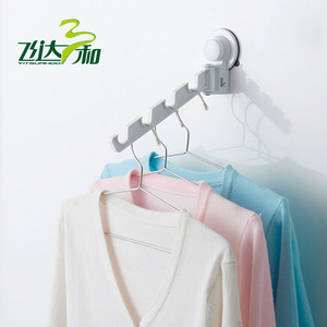Feida Sanhe Bathroom Storage Rack Suction Cup <b>Wall</b> Mounted No Drill Fixing Shower Head Holder Towel Rack <b>Mop</b> Holder - Product Image 5