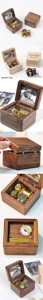 Boîte à musique carrée en bois moderne, souvenir spécial, avec design encadré personnalisé, durée du son de 30 secondes, <span class=keywords><strong>chanson</strong></span> Joyeux <span class=keywords><strong>Anniversaire</strong></span> - Product Image 5