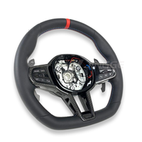Volant personnalisé de style CS adapté aux modèles M340i M3 M4 m G05/G06/G08/G14/G15/G16/G20/G21, en cuir et fibre de carbone, volant sport BMW