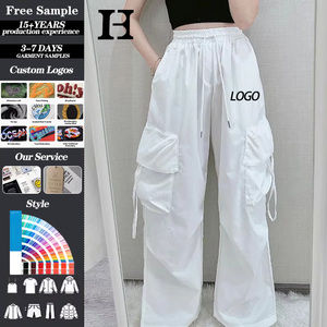 Best Price Fashion Woman Loose <strong>Trousers</strong> Polyester Factory Customization Pants Pantalones Hip-Hop Style Pants for <strong>Women</strong> - Product Image 1
