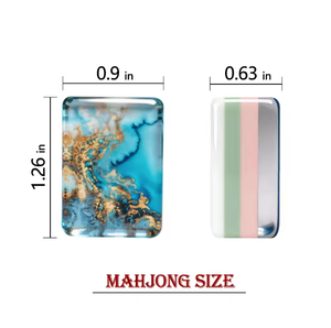 Juego de Mahjong Americano con Temática Oceánica, Fichas con Diseño Impreso en el Interior, para Reuniones Sociales, Colección, Venta al por Menor y al por Mayor - Product Image 6