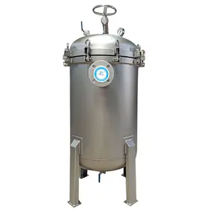 Ss 304 industriale liquido 316l alloggiamento del filtro a sacco 1 um ad alta capacità alloggiamento del filtro a sacco per l'industria chimica
