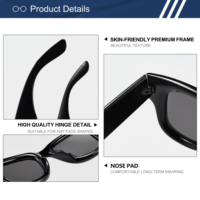 Lunettes de soleil carrées épaisses personnalisées avec logo, protection UV400, style rétro, pour hommes et femmes, idéales pour l'extérieur
