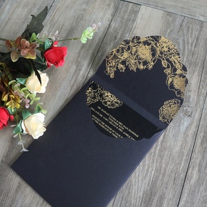 Logo personalizzato di Stampa a Caldo Timbro di Nozze Carte <span class=keywords><strong>Inviti</strong></span> di Acrilico Nero <span class=keywords><strong>per</strong></span> il Partito e <span class=keywords><strong>Matrimoni</strong></span> - Product Image 4