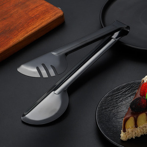 Lu Youchu Stainless Steel Food <b>Tongs</b> Thickened Anti Slip Heat Resistant For <b>Kitchen</b> BBQ Steak Serving - Product Image 3