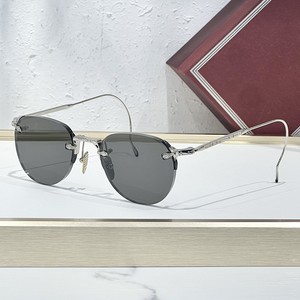 Gafas de Sol FAIRBANK de Lujo Transfronterizas, Moda Europea y Americana, Hechas a Mano en Japón, Montura Ovalada JMM sin Marco, UV400, para Deportes al Aire Libre - Product Image 3