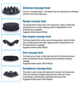 Máquina de masaje de vibración para adelgazar el cuerpo portátil G5 con 5 cabezales masajeador para quemar grasa apuntando a las manos compatibles con enchufes de EE. UU. Reino Unido - Product Image 3