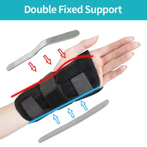 Regolabile confortevole supporto <span class=keywords><strong>spica</strong></span> reversibile sinistra destra protezione stecca pollice tutore da polso per dolore al polso tunnel carpale - Product Image 2