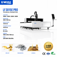 GWEIK Fabricant Machine laser de découpe de tôle 1.5kw 2KW 3KW machine de découpe laser à fibre pour acier inoxydable acier carbone
