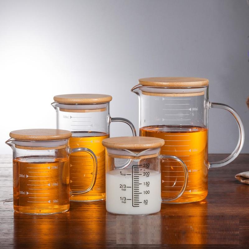 Borosilicate Glass Measuring Cup 500ml High Borosilicate Glass Home Use With Handle and Measure Line