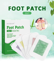 HODAF OEM Vente en gros Patchs détoxifiants 2-en-1 pour les pieds, Tampons Kinoki nettoyants en profondeur, 10 pièces par boîte, 5 parfums pour un meilleur sommeil, En stock