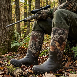 Produzione OEM di <span class=keywords><strong>Stivali</strong></span> <span class=keywords><strong>da</strong></span> <span class=keywords><strong>Caccia</strong></span> in Gomma Neoprene Impermeabile Mimetica <span class=keywords><strong>Stivali</strong></span> Alti <span class=keywords><strong>da</strong></span> Pioggia per Uomo <span class=keywords><strong>da</strong></span> Esterno - Product Image 5