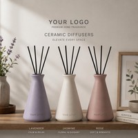 Diffuseur de parfum d'ambiance en céramique non toxique de qualité supérieure, en forme de vase, avec parfum de rose, pour chambre d'hôtel de luxe