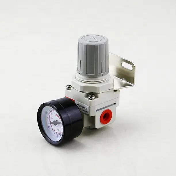 SMC Type AR2000-02 1/4 air source treatment unit pneumatic air pressure regulator with gauge