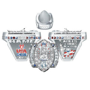 Anillos de campeonato para jóvenes de béisbol y sóftbol personalizados, anillo de campeonato de fútbol de fantasía para baloncesto deportivo universitario - Product Image 4