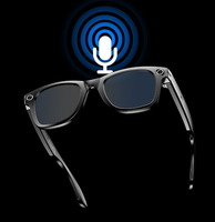 Les écouteurs de lunettes de soleil intelligentes à batterie intégrée de 260mah prennent en charge l'enregistrement et la prise de photos par IA charge magnétique W600 lunettes intelligentes
