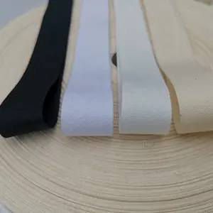 Baumwoll gewebe verdicken 40mm benutzer definierte Breite Pure Cotton Plain Weave Gurtband für Tragetaschen Schulter gurte