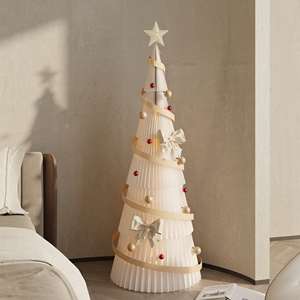 Ihpaper Bạc Fir Giấy Cây Giáng Sinh Với Ánh Sáng 4.9ft Để 7.7ft Cao <span class=keywords><strong>Xmas</strong></span> <span class=keywords><strong>Tree</strong></span> Dễ Dàng Lưu Trữ Có Thể Gập Lại <span class=keywords><strong>Xmas</strong></span> <span class=keywords><strong>Tree</strong></span> - Product Image 1