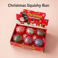Boîte Mystère de Jouets Anti-Stress à Remontée Lente pour Noël : Boules Fidget Squishy en TPR en Forme de Boulette