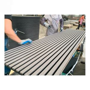 Panneaux acoustiques en bois MDF à lattes, modernes, ignifuges, écologiques, avec NRC 1.1 pour la maison et le bureau, vente en gros - Product Image 1