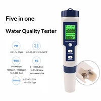 Kit de test de la qualité de l'eau de piscine numérique Accuble Home 5 en 1, testeur de TDS, stylo de test de pH