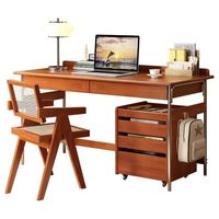 Bureau à domicile de style Mid-Century avec rangement pour l'étude, bureau d'ordinateur moderne avec chaises – Vente en gros