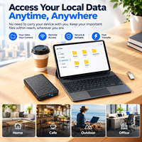 Stockage réseau NAS à 1 baie pour disques durs 2,5/3,5 pouces, stockage cloud personnel, serveur de sauvegarde de données pour le bureau à domicile A3PRO