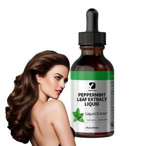 OEM Bulk ekstrak daun Peppermint cair tetes meningkatkan pertumbuhan rambut mengurangi ketombe relaksasi lada Suplemen Herbal - Product Image 1
