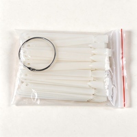 Présentoir carré en forme d'éventail pour échantillons de vernis à ongles, 50 couleurs, avec anneau métallique, pour la présentation de vernis gel et la pratique du nail art
