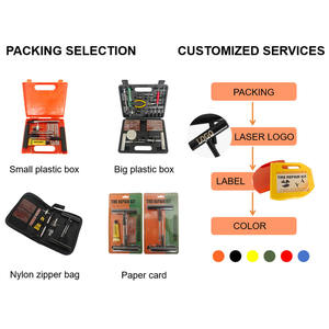 Los Últimos Kits de Herramientas de Reparación de Neumáticos con Mango en T Hueco de Reparación Rápida con 15 Piezas en Caja para Motocicleta y Automóvil - Product Image 6