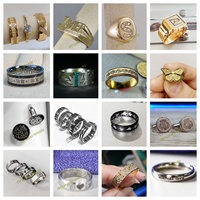 Machine de gravure laser à fibre portable Raycus JPT 60W, gravure de bagues de mariage, de bracelets, de breloques, marquage or argent, découpe laser