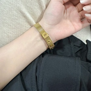 Bracelet de montre en maille <span class=keywords><strong>d</strong></span>'acier inoxydable 8/10/12/16 mm avec <span class=keywords><strong>boucle</strong></span>, bracelet empilable, ceinture unisexe, accessoires de bijoux faits à la main - Product Image 6