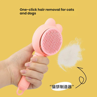 Kit de Toilettage Portable pour Animaux – Brosse Autonettoyante Sûre pour Chiens et Chats, Écologique, Anti-Peluches, avec Coupe-Ongles pour Poils Longs/Courts