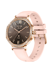 Montre intelligente pour femme tendance 2025 KC98 avec suivi <span class=keywords><strong>de</strong></span> la fréquence cardiaque, appels, musique, IA vocale, suivi du sommeil, <span class=keywords><strong>e</strong></span>-<span class=keywords><strong>mail</strong></span> et calendrier - Product Image 2