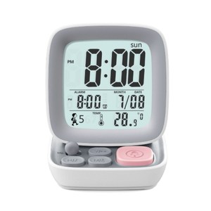 KH-CL006 Rung Máy Tính Để Bàn Khung Báo Động <span class=keywords><strong>LCD</strong></span> Đồng Hồ Kỹ Thuật Số Trong Suốt - Product Image 2