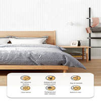 Papier peint auto-adhésif blanc imperméable et résistant à l'humidité pour la rénovation des murs des chambres et des appartements locatifs