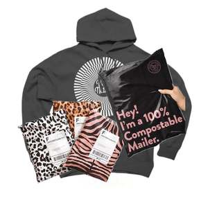 Sacs d'expédition postaux écologiques recyclés résistants à la déchirure avec logo personnalisé imprimé 10 x 13 10x13 6x9 pour vêtements - Product Image 1