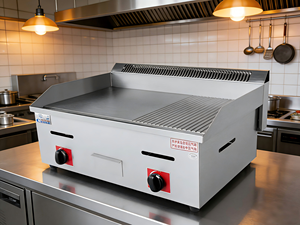 Nouvel équipement de restauration pour cuisine commerciale : Grilles à gaz en acier inoxydable, plaque de cuisson Teppanyaki, cuisinière à gaz de comptoir - Product Image 3
