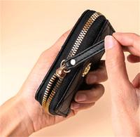 Dompet Kartu Mini wanita, kwallets koin Mini kasual untuk perempuan