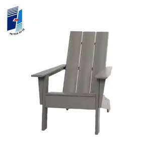 Professional Heavy duty solid wood Outdoor Garden Durable HDPE Material Plastic Adirondack Chair
