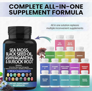 Cápsulas <span class=keywords><strong>de</strong></span> <span class=keywords><strong>Extracto</strong></span> <span class=keywords><strong>de</strong></span> Cúrcuma Avanzado Plus OEM 95%, Complejo <span class=keywords><strong>de</strong></span> Musgo Marino Irlandés con Alga Marina y Raíz <span class=keywords><strong>de</strong></span> Bardana para Adultos - Product Image 4