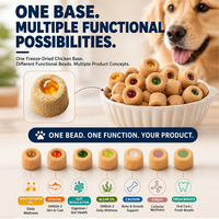 Friandises lyophilisées en gros pour chiens avec huile de krill, friandises à mâcher éclatantes, supplément d'oméga 3 pour chiens seniors, pour un pelage brillant et une moindre chute de poils